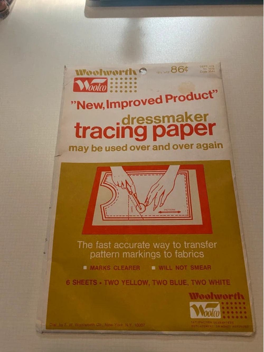 Woolworth Dressmaker Tracing Paper Old